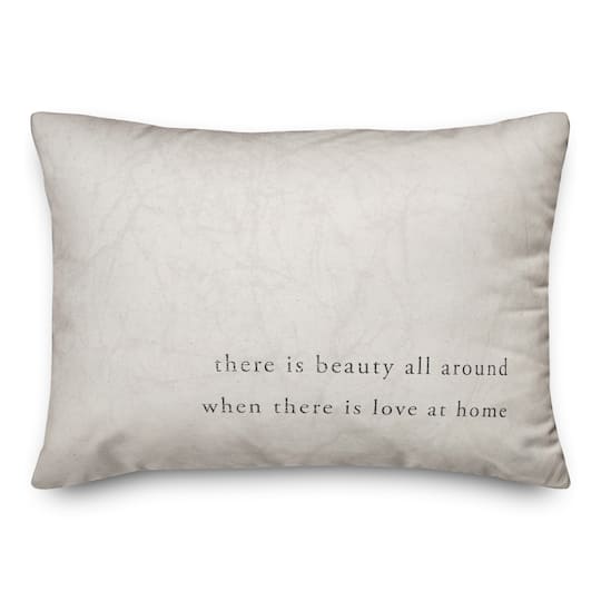 Love at Home Indoor/Outdoor Lumbar Pillow